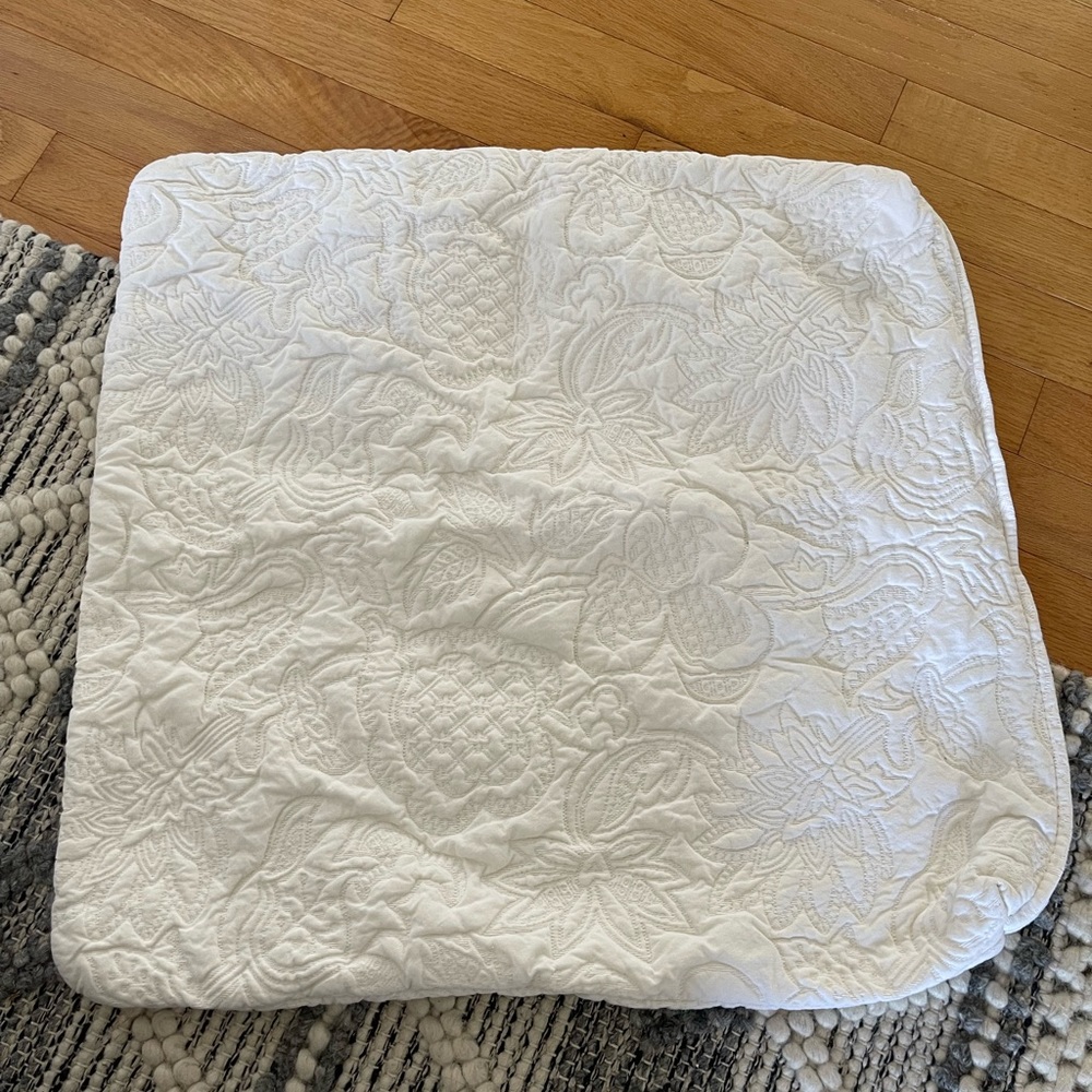 3 White/Cream 24 x 24 pillow covers